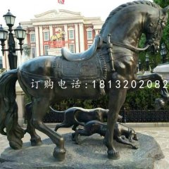 坐騎雕塑，青銅馬雕塑